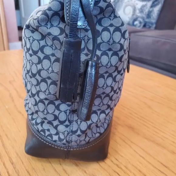 Coach Purse with Logo Canvas - Picture 8 of 13